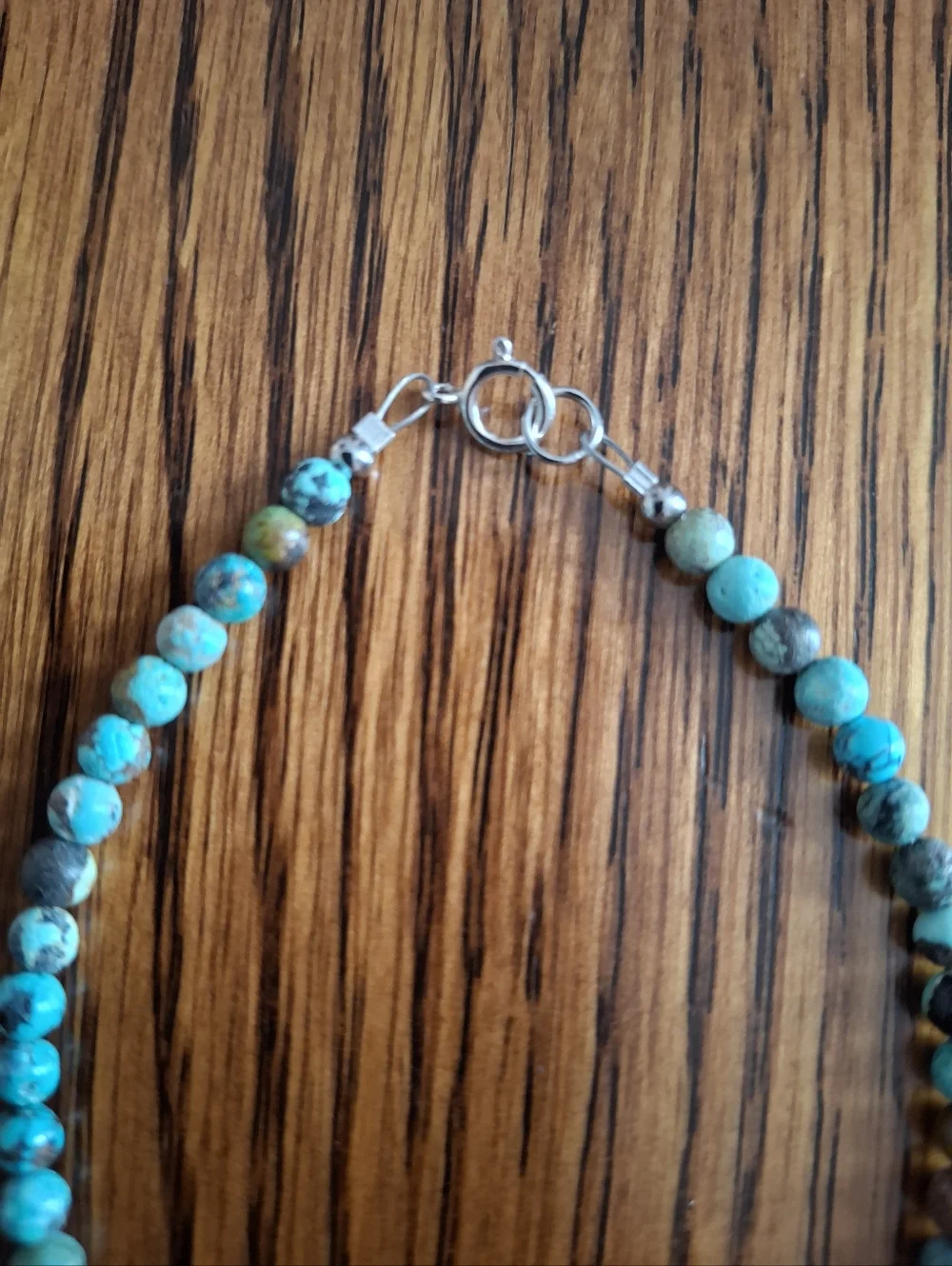 Bracelet Hubei Turquoise 4mm Beaded 7.5